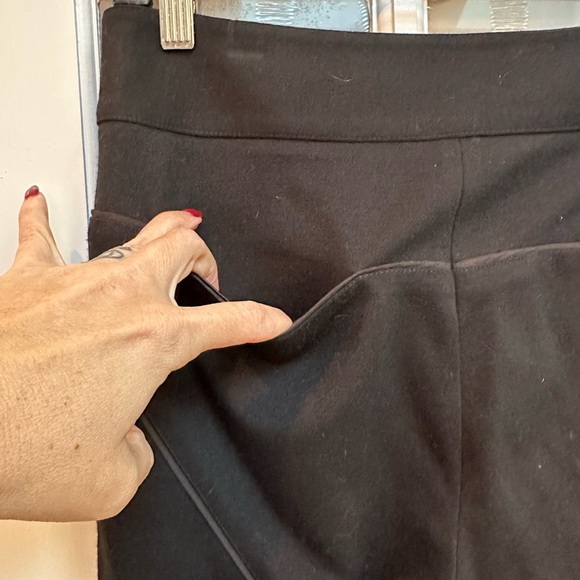 Vintage L.A.M.B. Gwen Stefani Y2K High Waist Black Trouser Pants Women's Size 2 - Picture 6 of 14